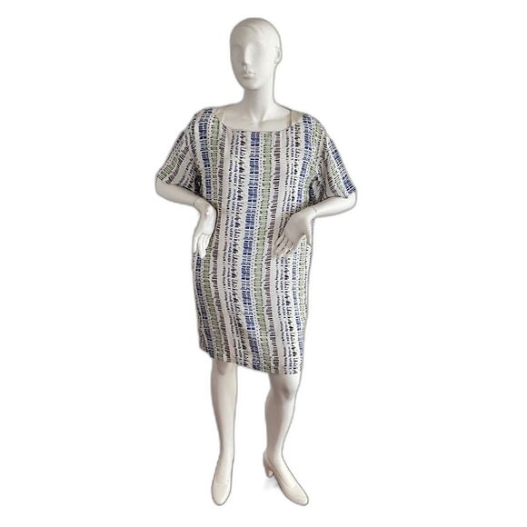 Piazza Sempione Dress Multicolor Viscose Short Sleeve 46 - Picture 1 of 11